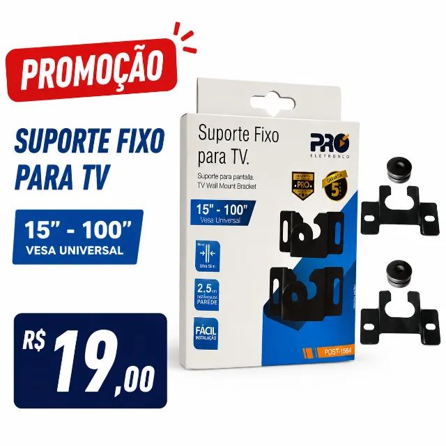 Suporte fixo para Tv lcd e led  15 A 100 polegadas