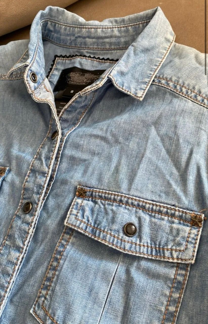 Camisa jeans Harley Davidson original 