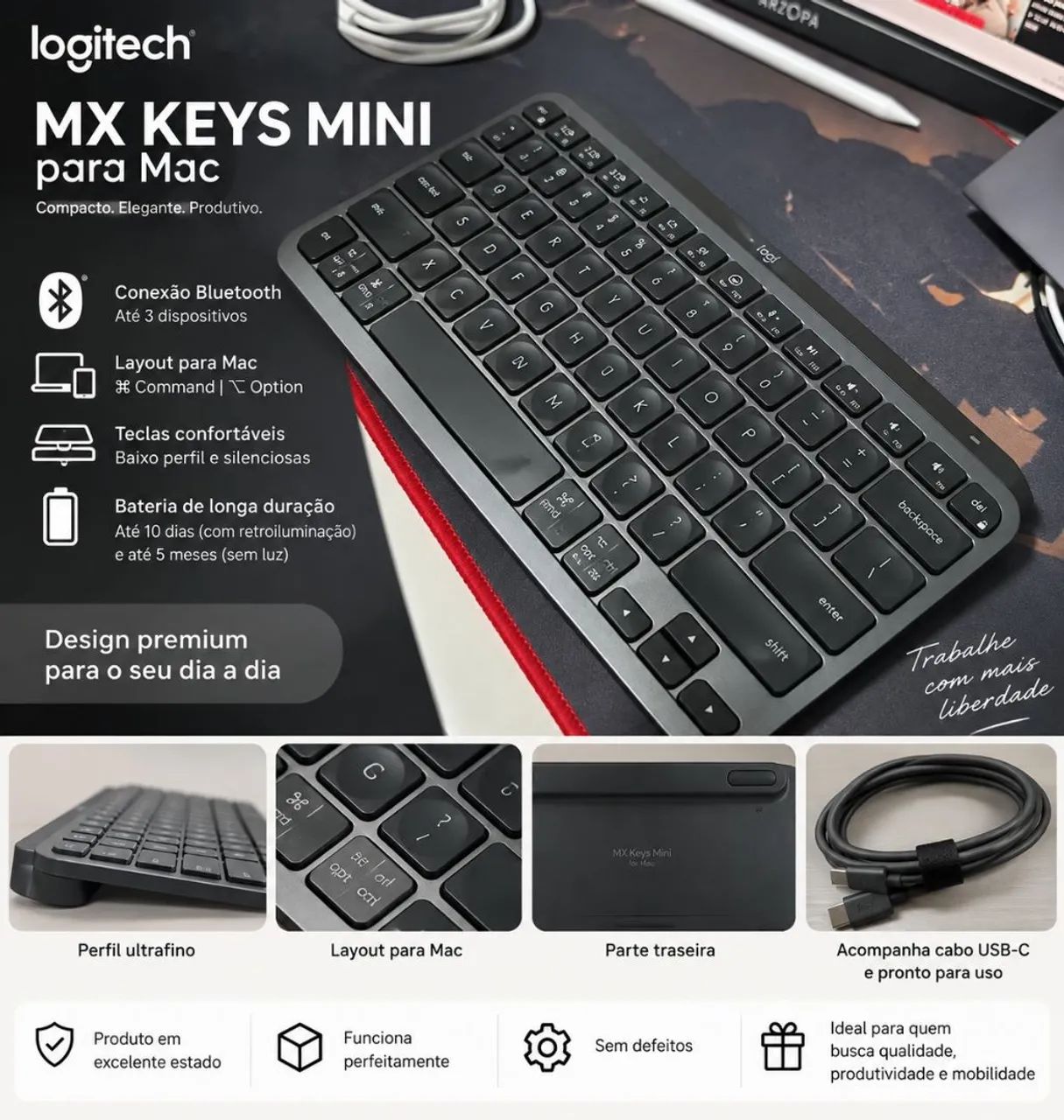 Logitech MX Keys Mini para Mac ? Excelente estado