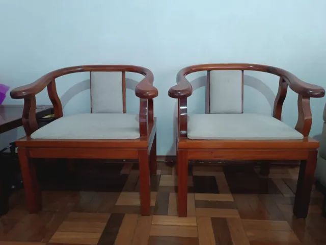 Conjunto de Sala - Mesa de Centro + Mesa de Canto + Cadeiras - Foto 3