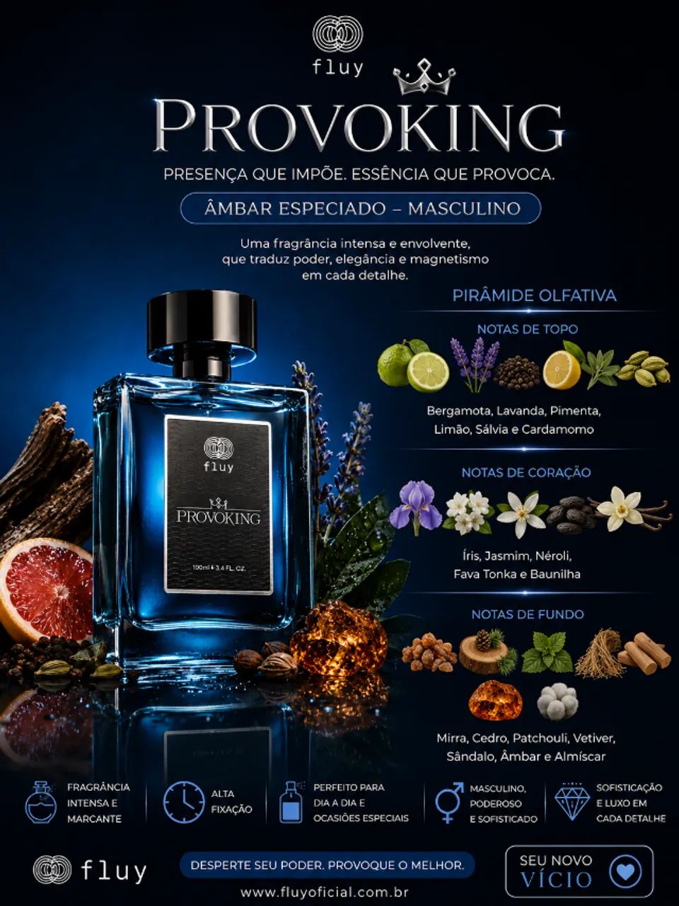 Perfume Provoking - LAB 8 - 100ML - Foto 3