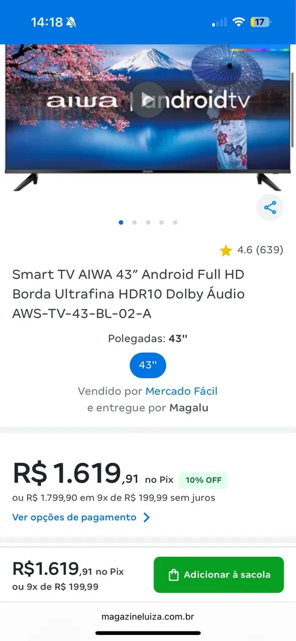 Smart TV 43 polegadas! full HD (1 ano de uso)  - Foto 5