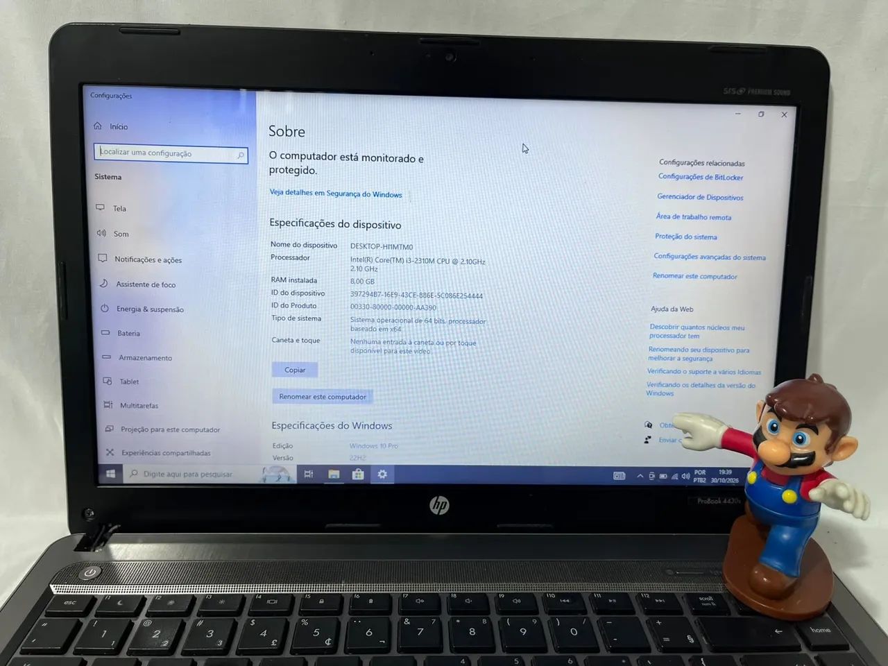 NOTEBOOK HP CORE I3 + 8 GB DE MEMORIA RAM  - Foto 4