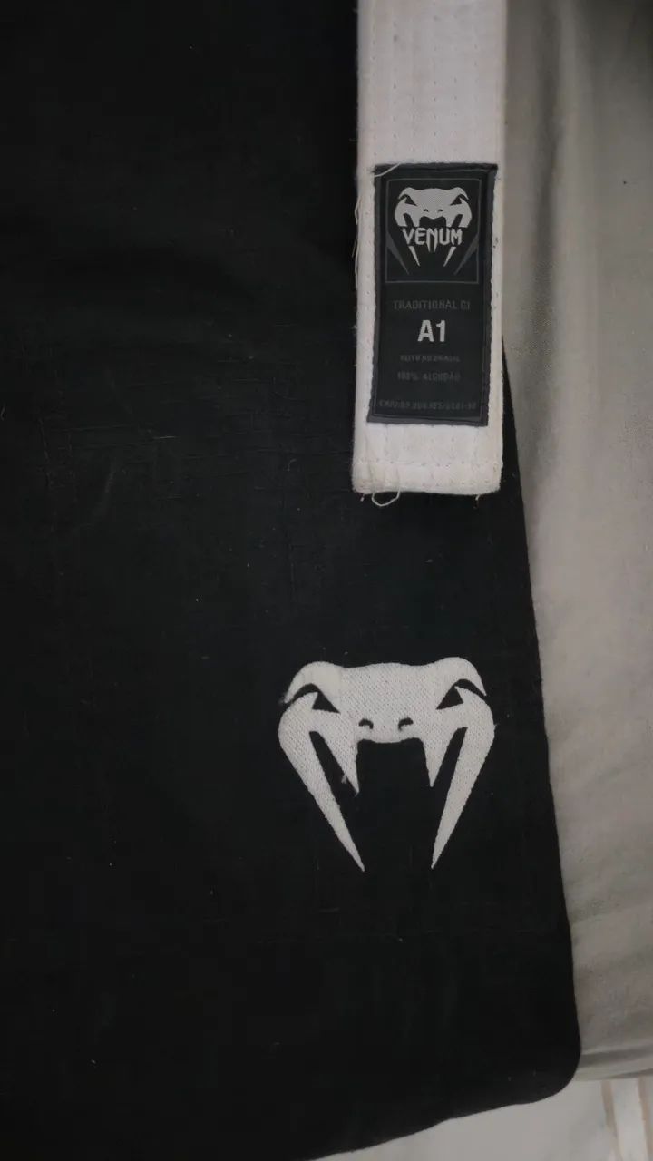 KIMONO PRETO VENUM A1 ULTRALIGHT JIU-JITSU  - Foto 4