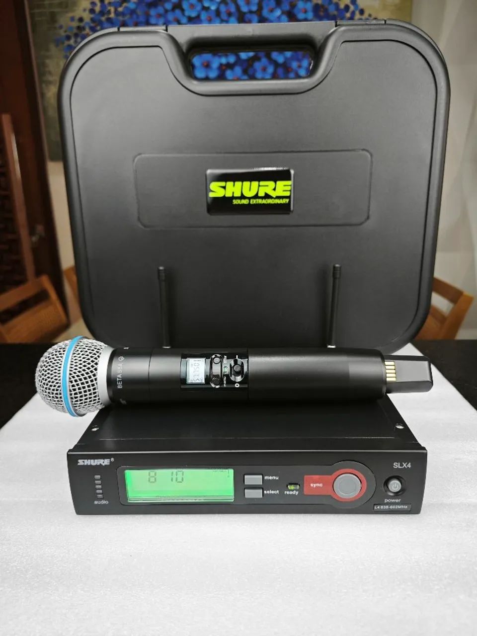 MICROFONE SLX4 BASTÃO SLXD2 + CASE