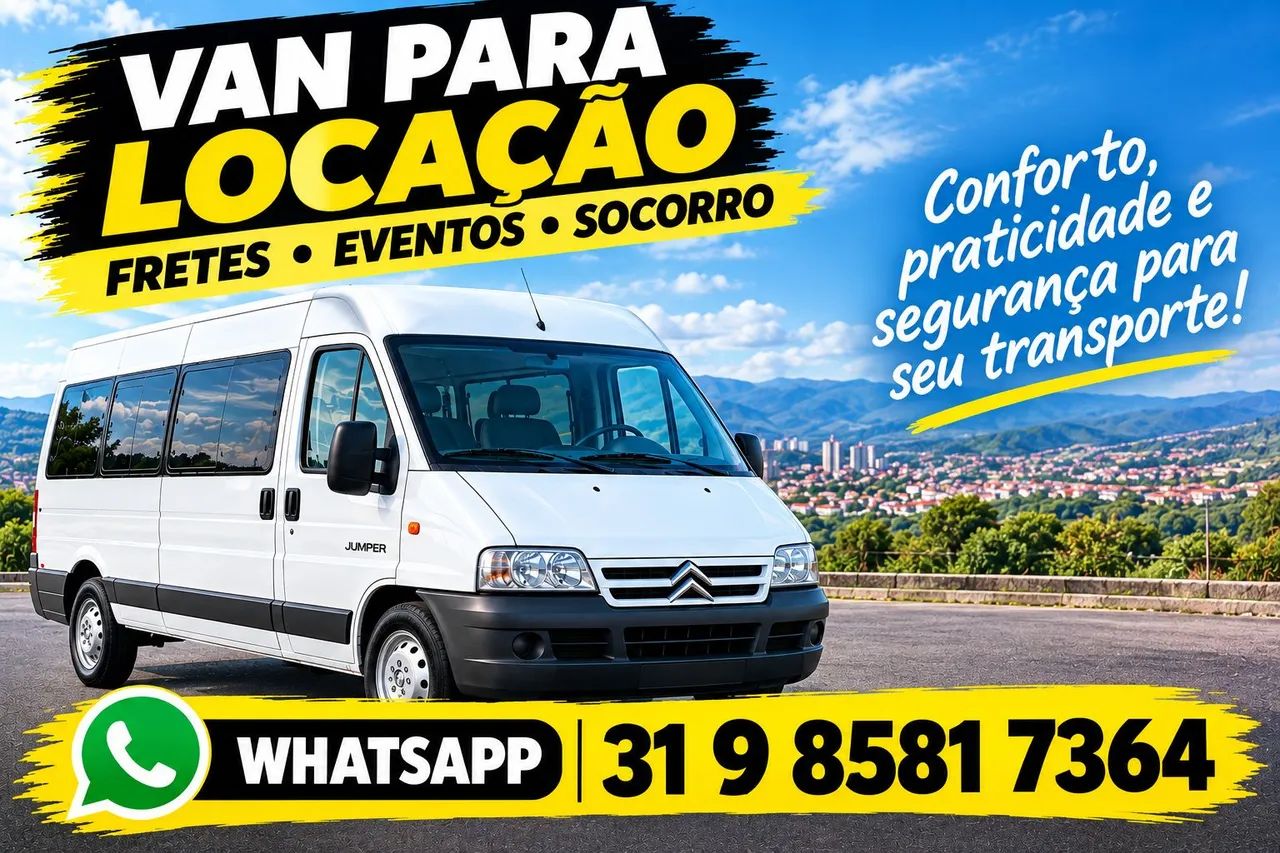 Van locação e fretamento 
