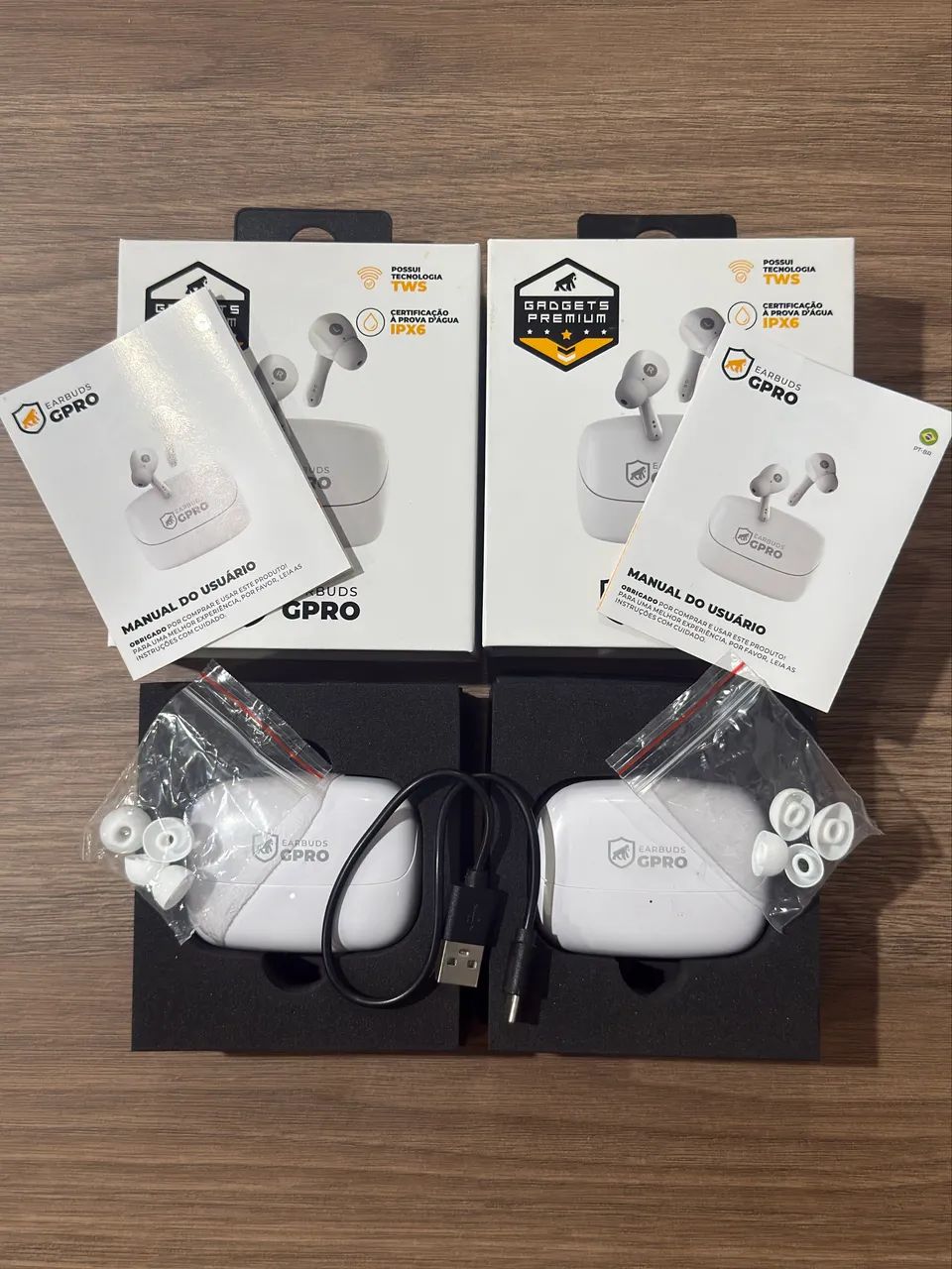 Kit 2 Fones Earbuds Gpro  - Foto 2