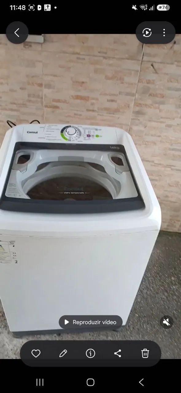 Máquina Cônsul 16kg Top 