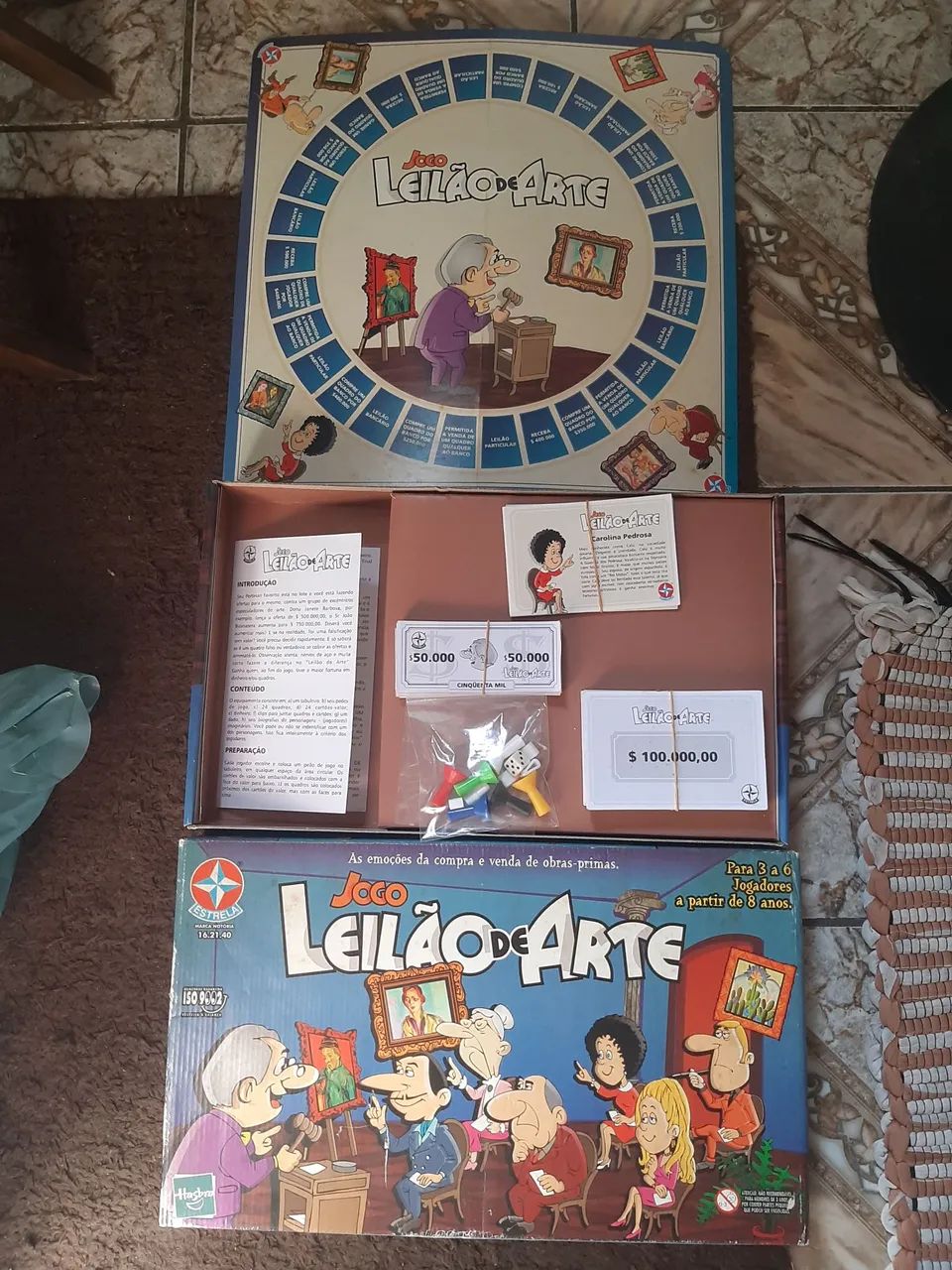 Jogo de tabuleiro leilão de arte estrela  - Foto 3