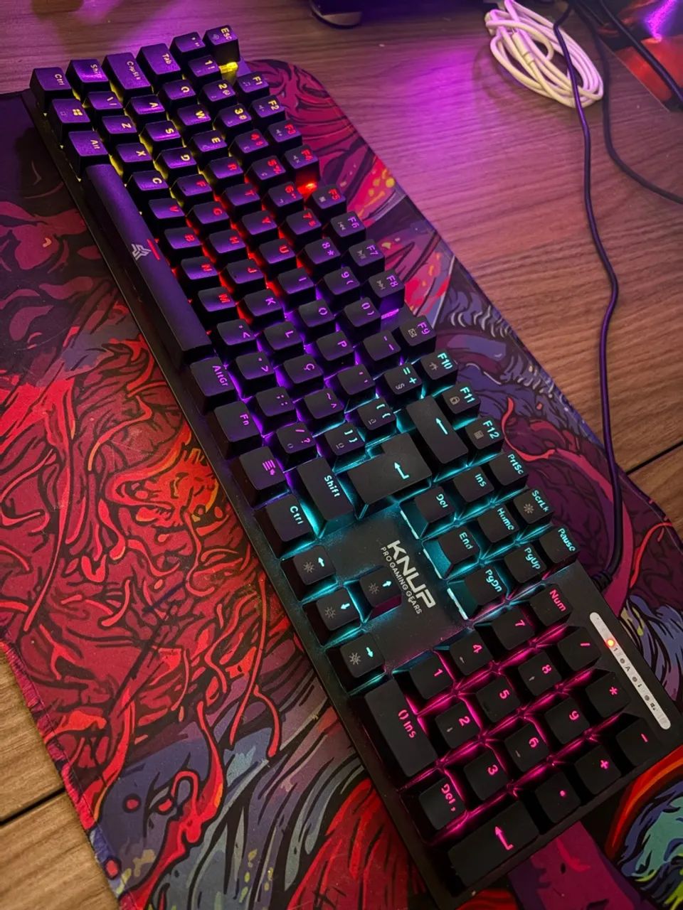 Teclado Mecânico Gamer KNUP (Switch Blue) - Foto 4