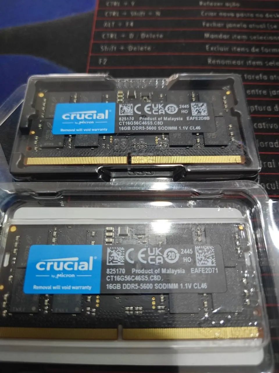 Memória Crucial 32GB DDR5 5600MHz novas 2x16 - Memória RAM - CECAP