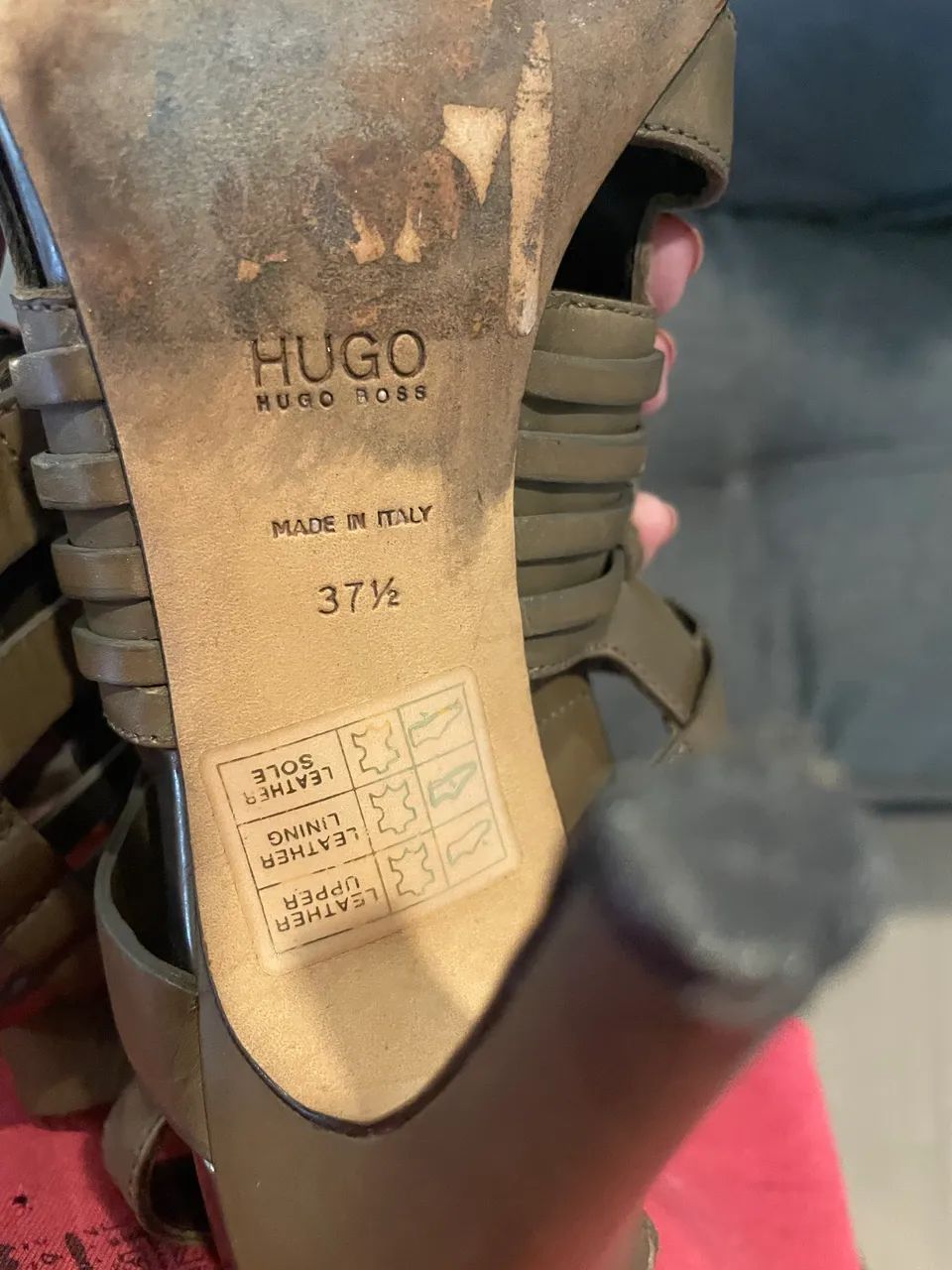 Sandália Gladiadora Hugo Boss - Foto 4