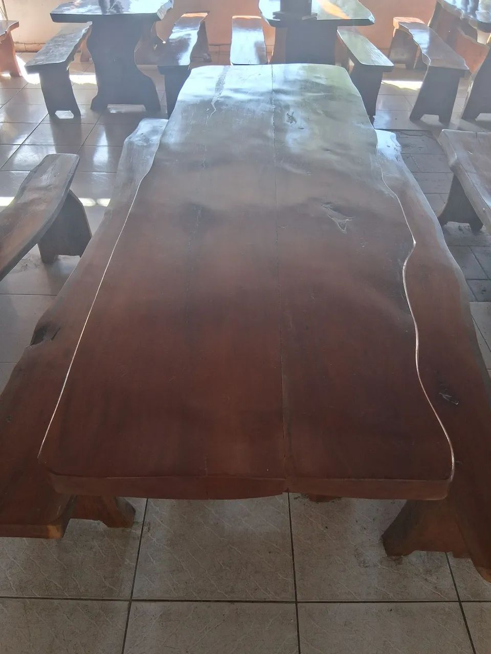 MESA MADEIRA JAQUEIRA, RÚSTICA  - Foto 2
