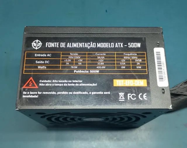Fonte pc gamer computador 500w - Foto 2