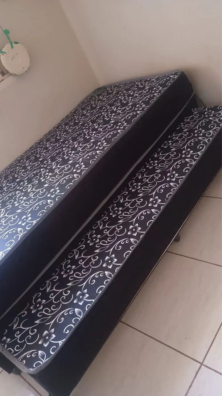 Box solteiro conjugada em espuma com auxiliar 