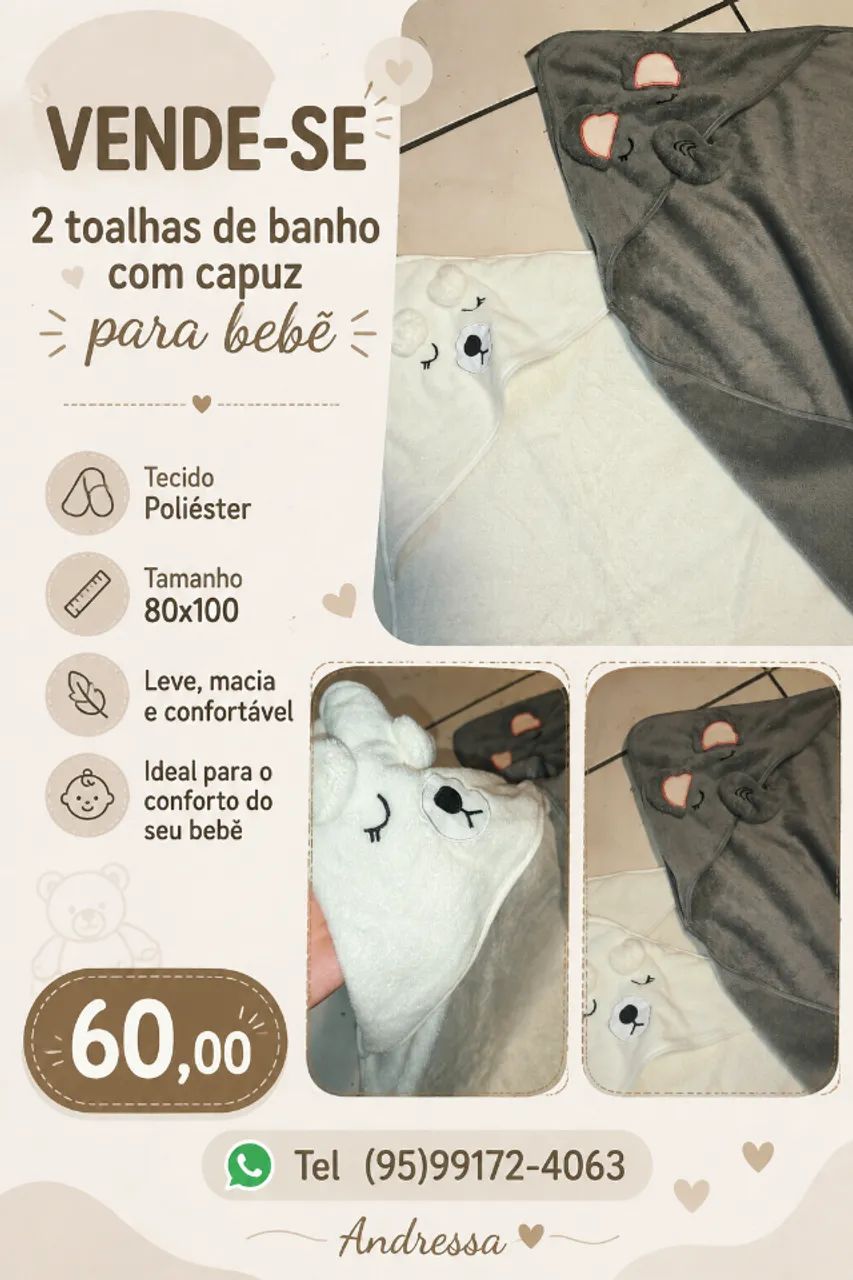 Toalhas de banho para bebê 