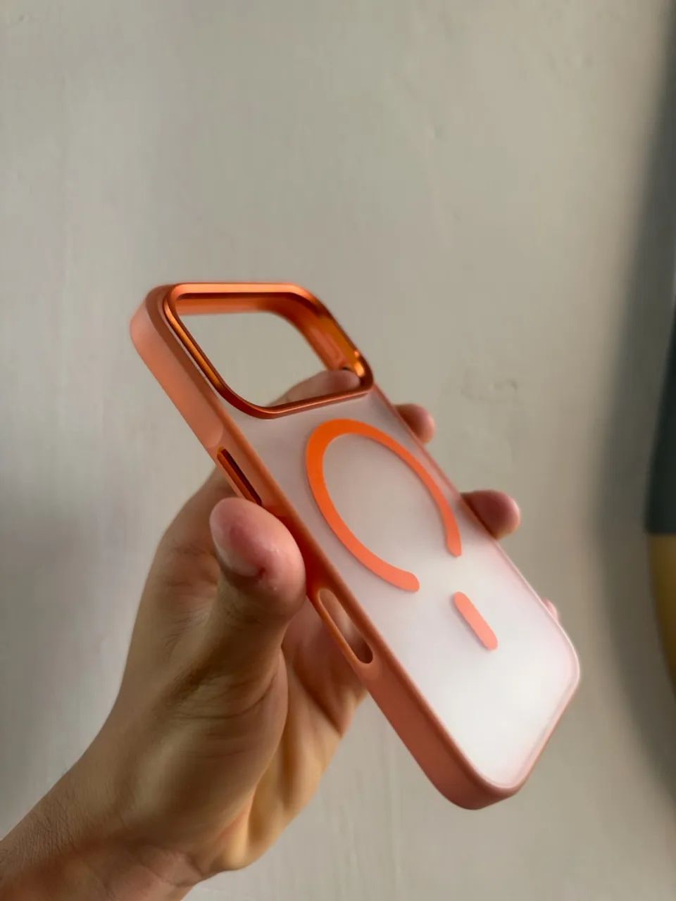 Capa ORIGINAL Vx Case iPhone 17 pro Laranja Cósmico  - Foto 5