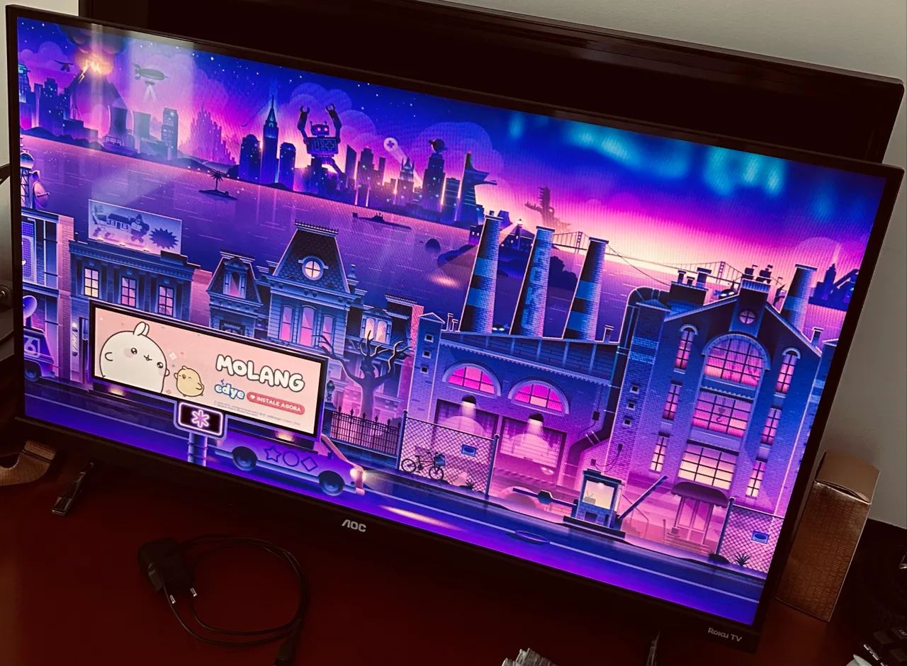 Smart TV AOC 32 tela com bordas infinitas