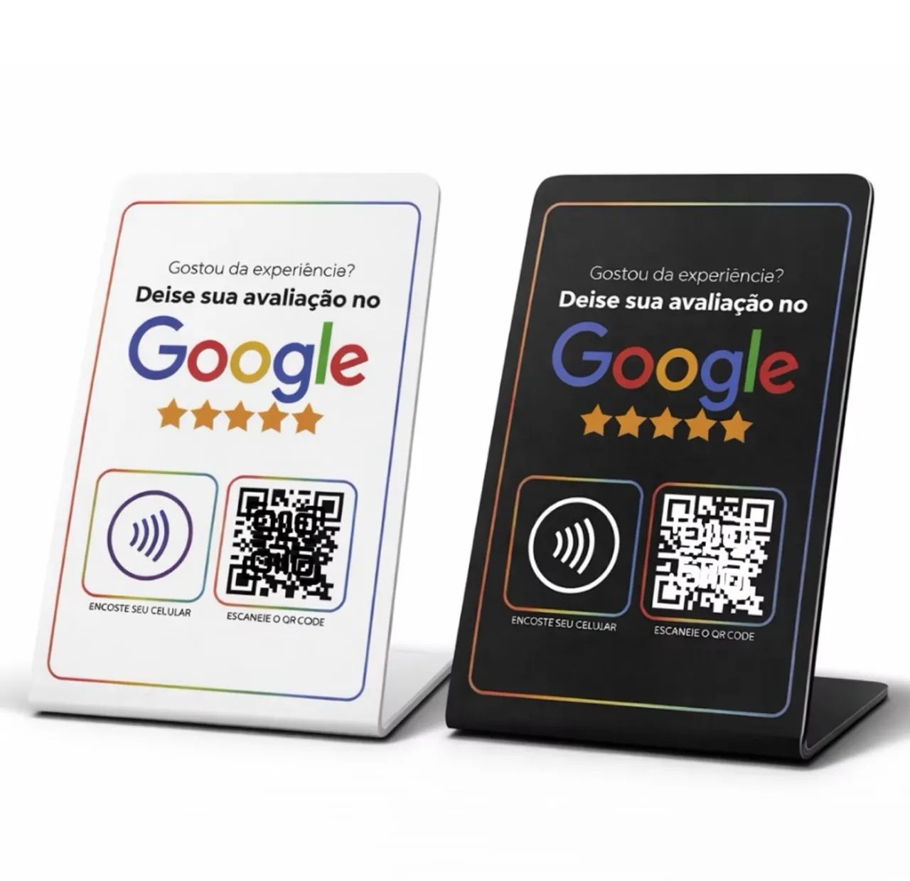 Placa de avaliação do google nfc / qr code  - Foto 4
