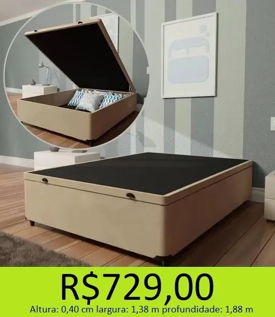 Base baú ultra reforçada - A combinação entre elegancia e praticidade 
