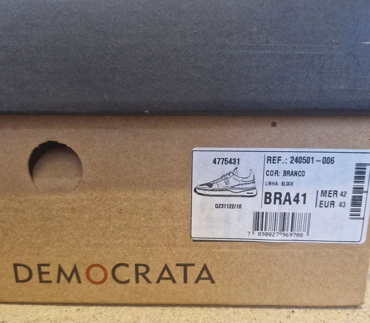 Tênis Democrata Denin Block Off White ,perfeito estado. - Foto 5