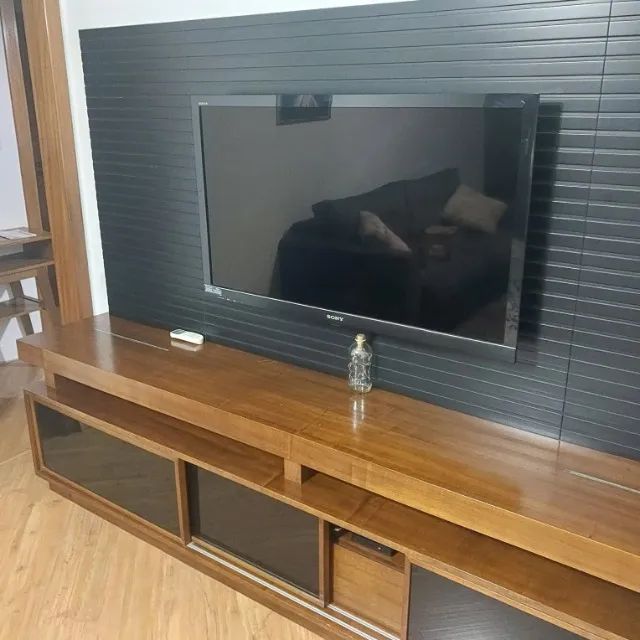 Rack com painel para TV - Moderno - Excelente Estado - Foto 3