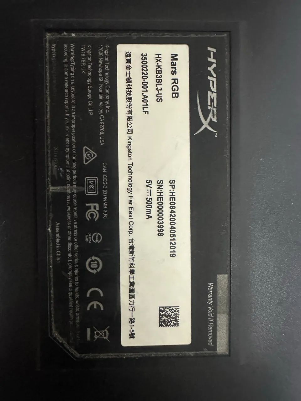 Teclado Mecânico Gamer Hyperx Mars - Foto 3