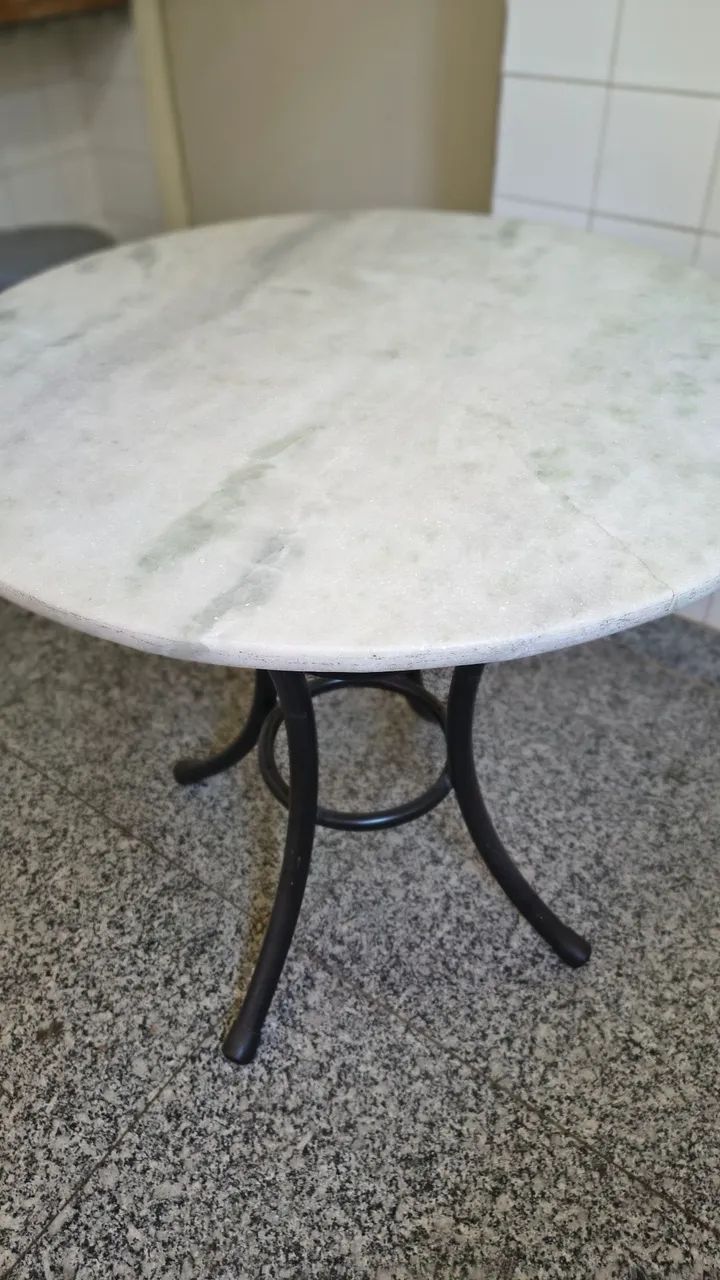 Mesa topo de mármore 80 x80 cm  - Foto 3