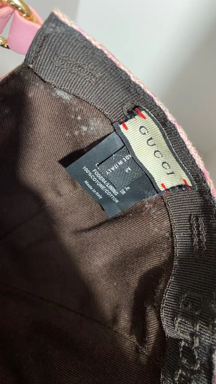 Boné Gucci Rosa - Foto 3
