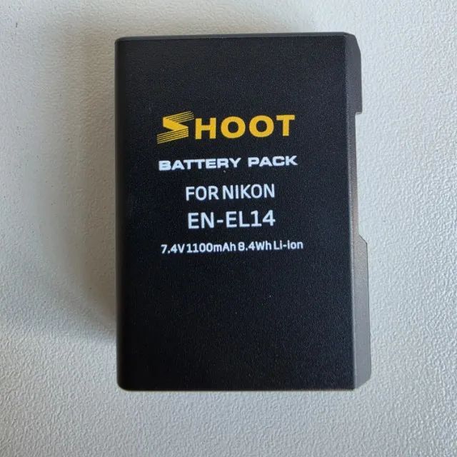Kit com duas baterias para Nikon EN-EL14 - 1100mAh - Foto 5