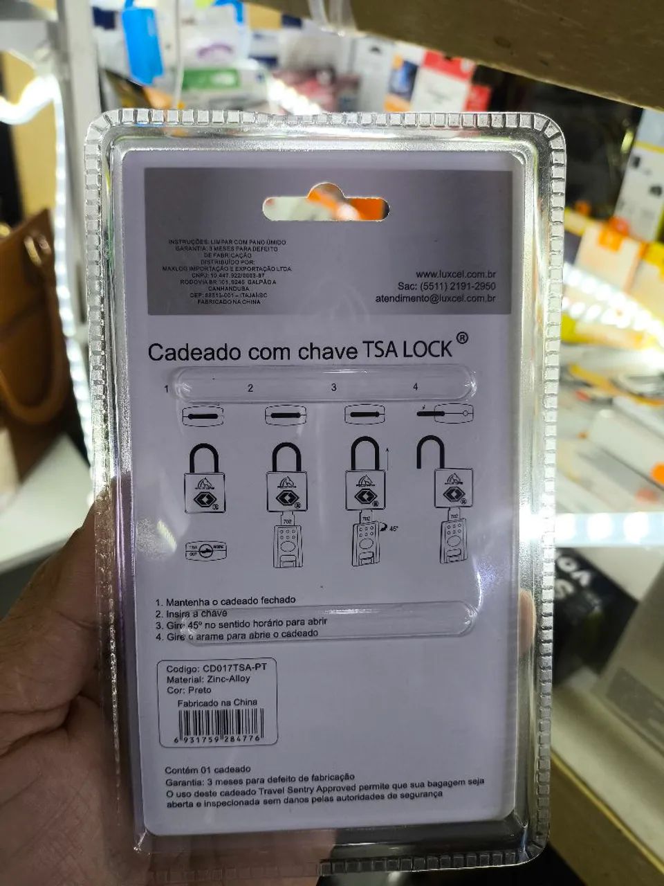 Cadeado para mala com segredo TSA lock - Foto 2