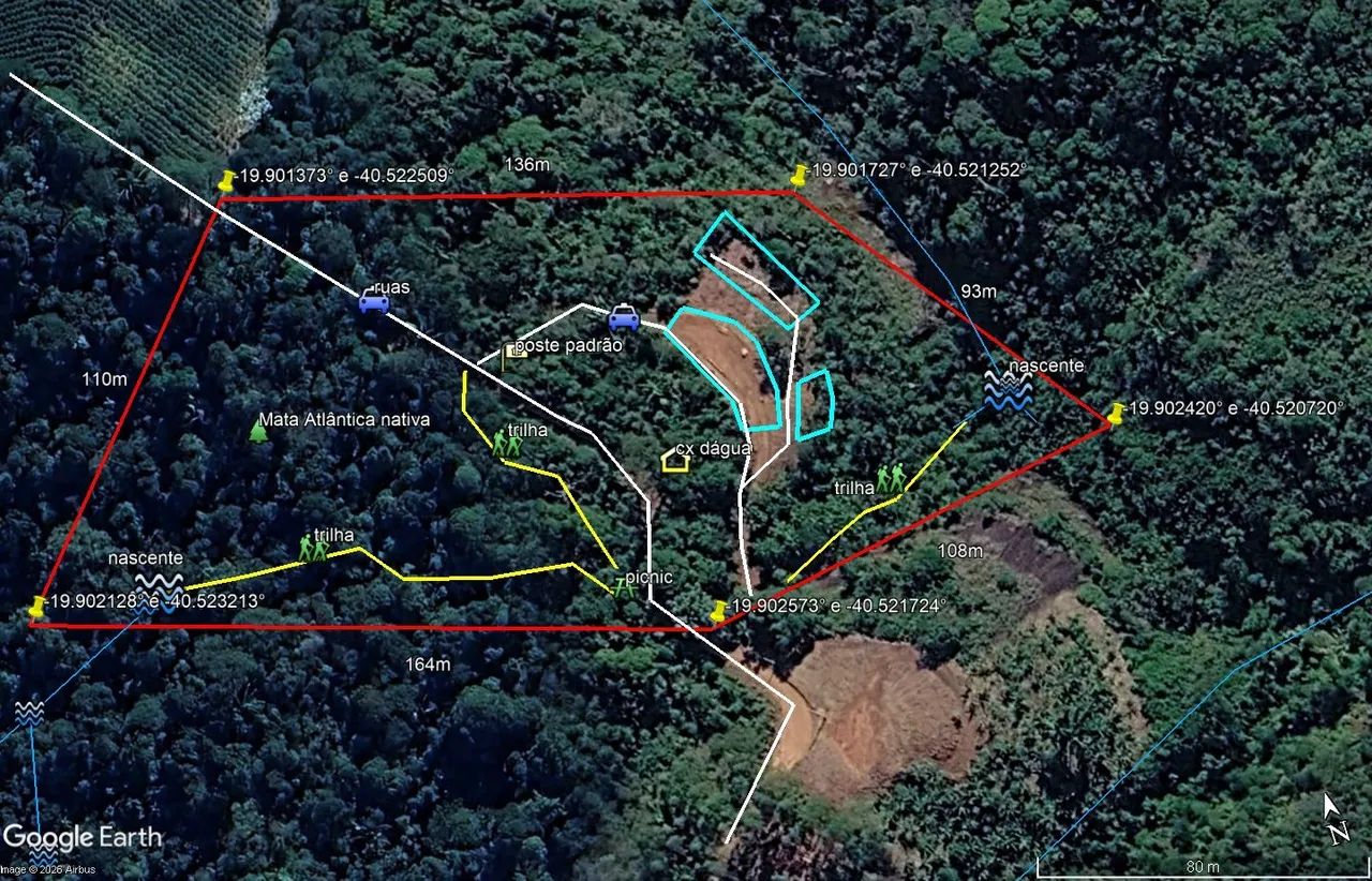VENDO SÍTIO P/ CHALÉS: 20.000m2, ESCRITURA/MATRÍCULA! 3 PLATÔS, 2 NASCENTES, STA TERESA/ES - Foto 2