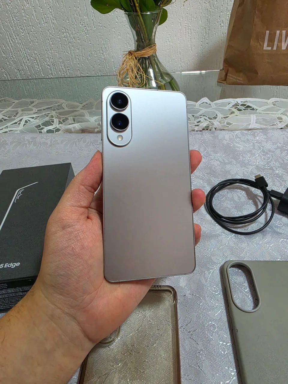 Galaxy S25 Edge PRATA 512gb 12gb ram PERFEITO ESTADO - Foto 3