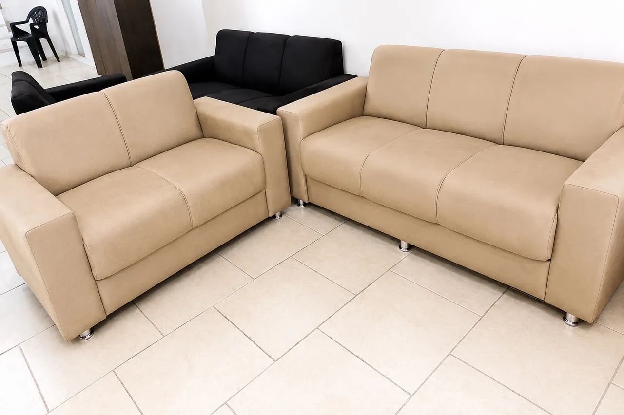 Sofá 2 e 3 Lugares Novo Promoção 