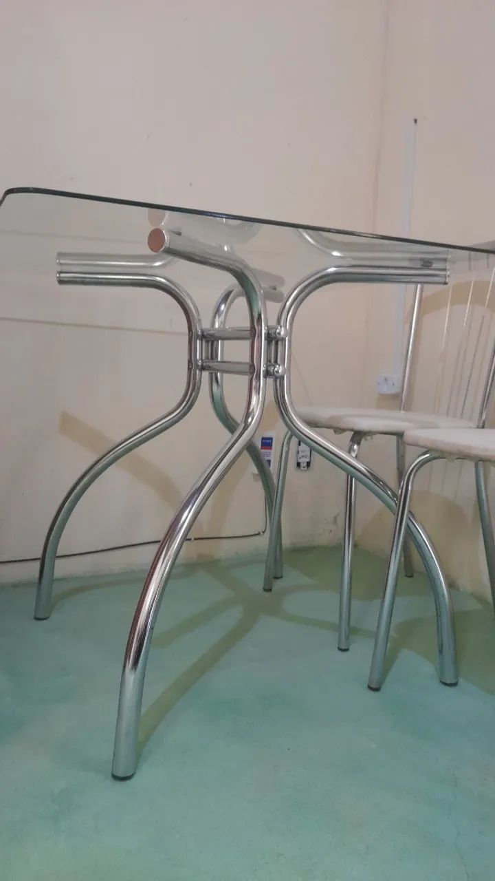 Mesa de Vidro em Alumínio  - Foto 4
