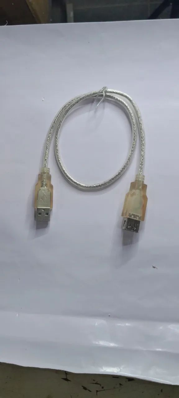 Cabo extensão USB Macho x Fêmea 0,5cm - Foto 3