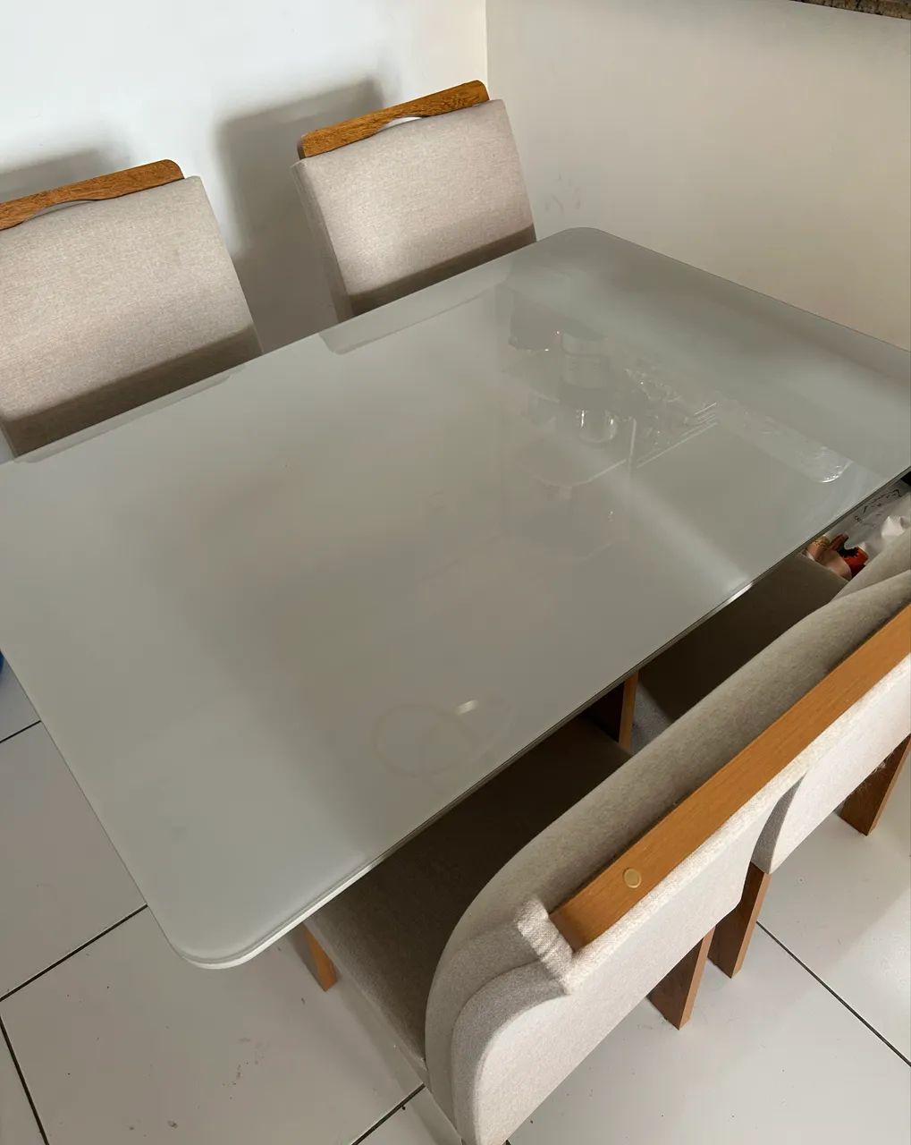 Mesa de Jantar Tampo de Vidro  - Foto 3