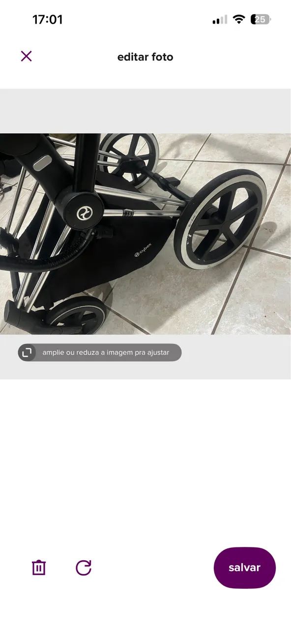 Carrinho e bebê conforto com suporte CYBEX  - Foto 5