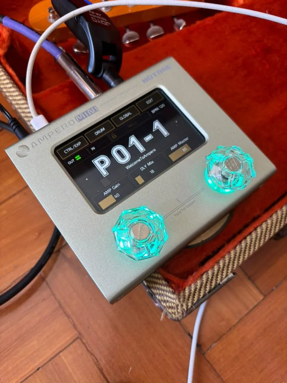 Hotone Ampero Mini - Impecável - Com Caixa - Instrumentos musicais