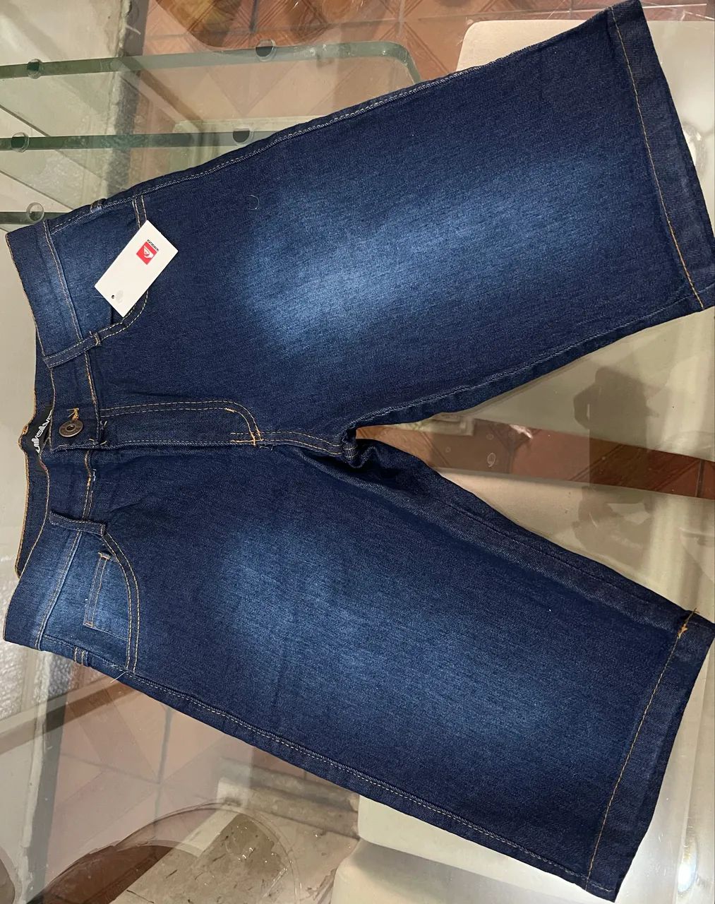 Bermuda jeans masculina quiksilver azul - Foto 2