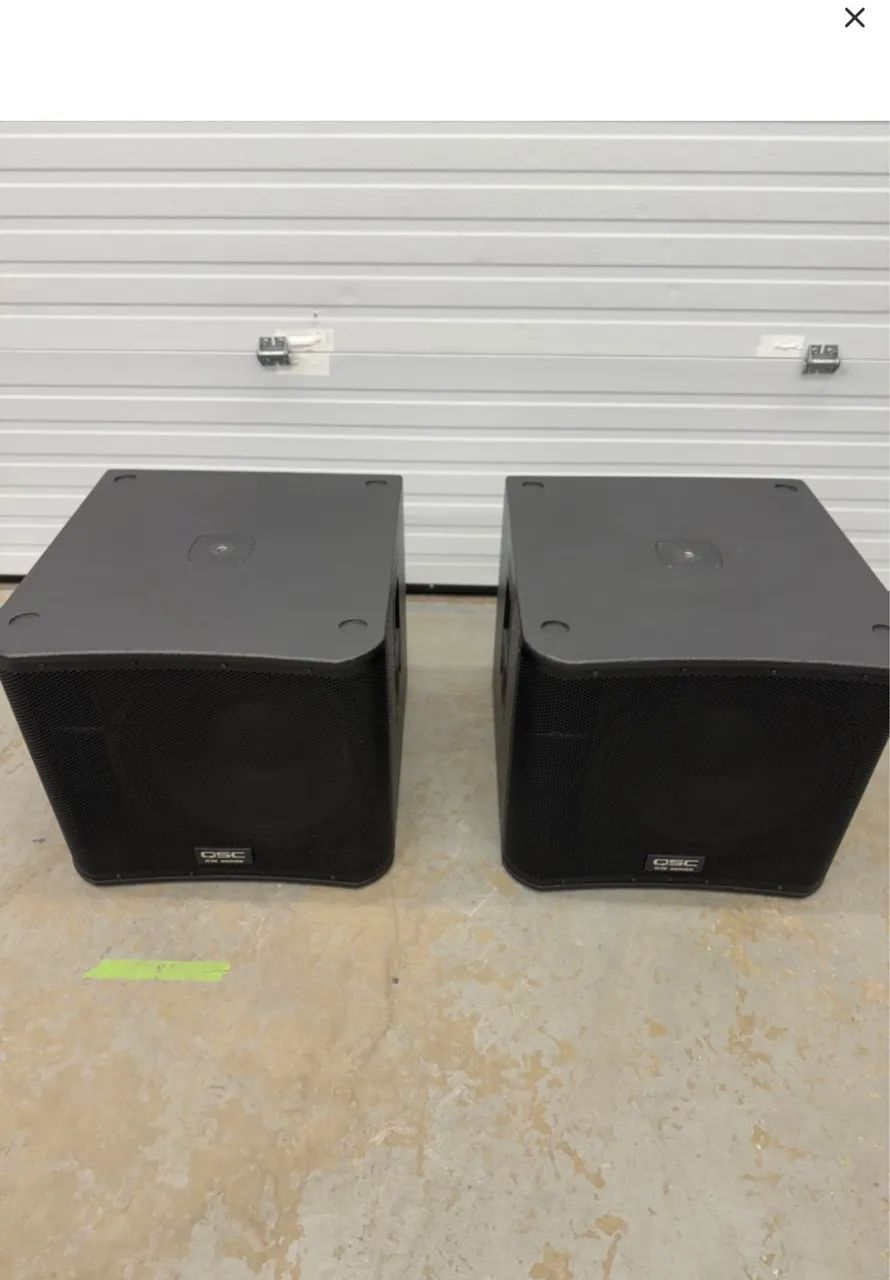 2 caixas QSC kw122 + 2 sub kw181  - Foto 2