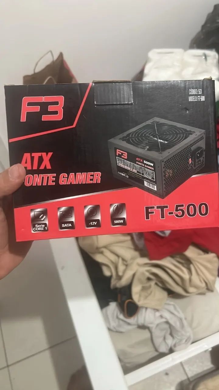 Fonte f3 atx ft500