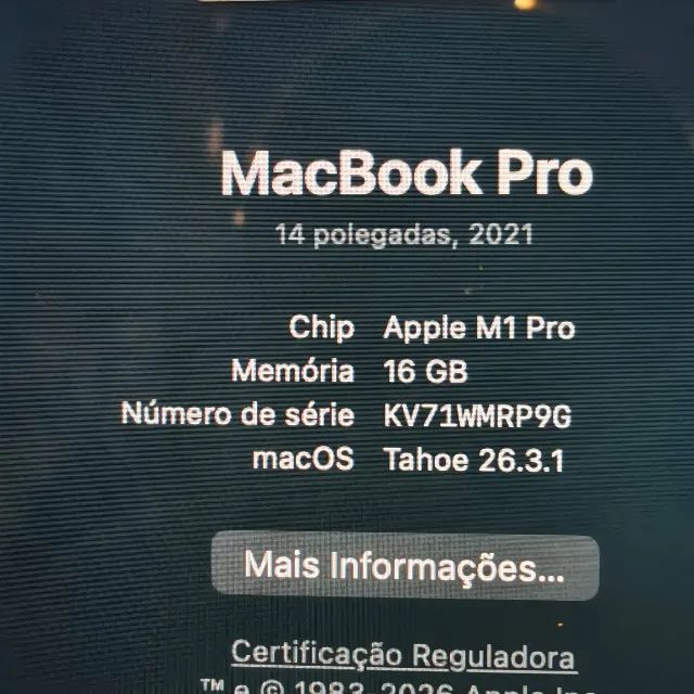MACBOOK PRO 14 M1 PRO - 16GB/1TB - 218 CICLOS - SPACE GRAY  - Foto 4