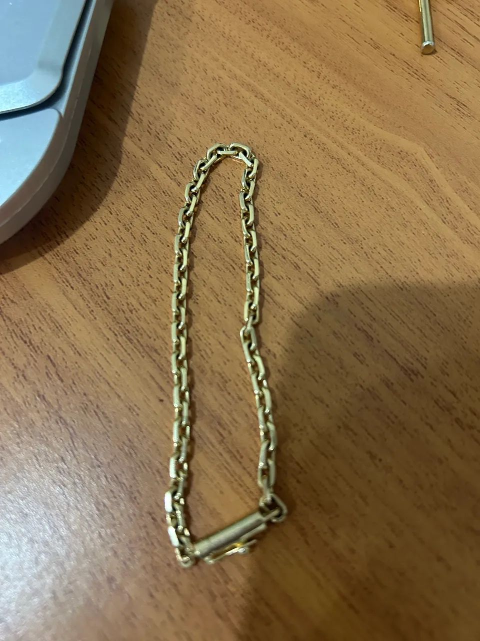 Pulseira cadeado ouro 18 750 - Foto 2