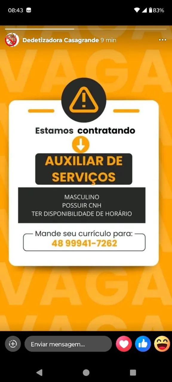 Estamos contratando 