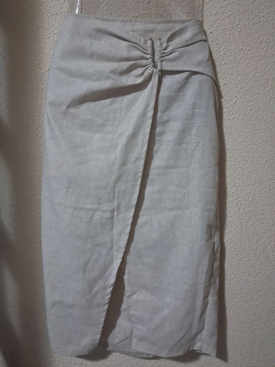 Saia de linho M veste 42 - Foto 2