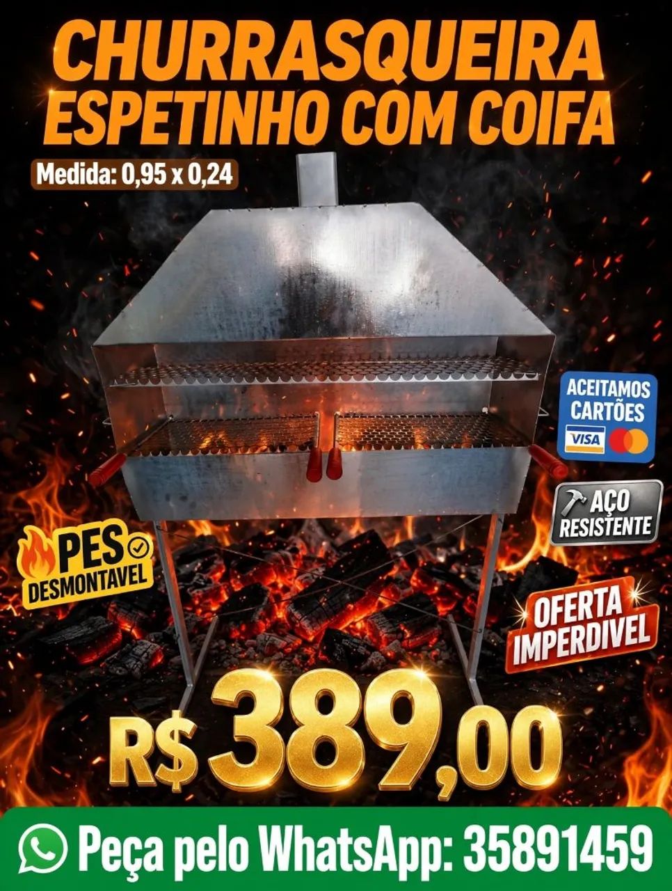 Churrasqueira espetinho 
