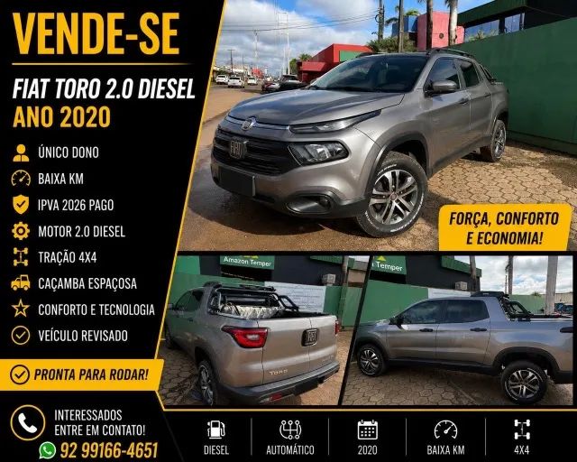 Fiat Toro Toro Endurance 2.0 16V 4x4 Diesel Aut. 2020