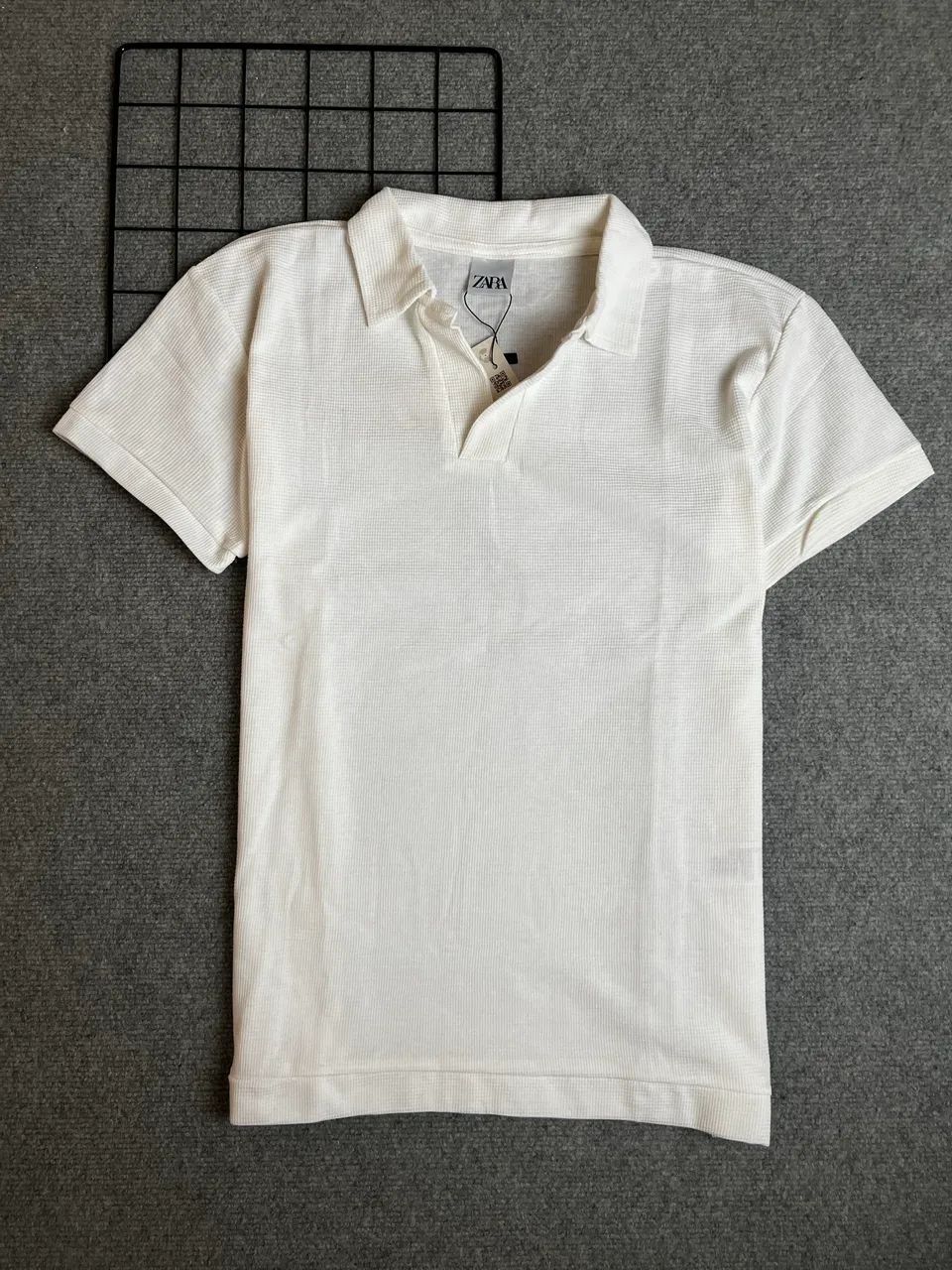 Zara Polo Canelada Branca