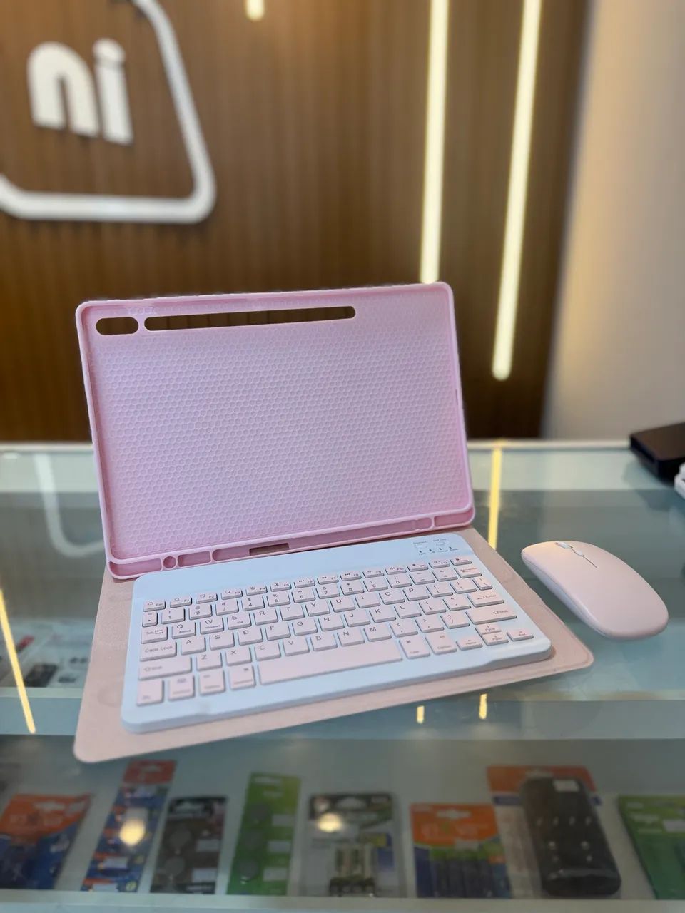 Galaxy Tab S7+ 5G 8gb+256GB ピンク キーボードカバー Capa Tablet Samsung Tab S7 FE S8 Plus e S7+ c/ Teclado e Mouse